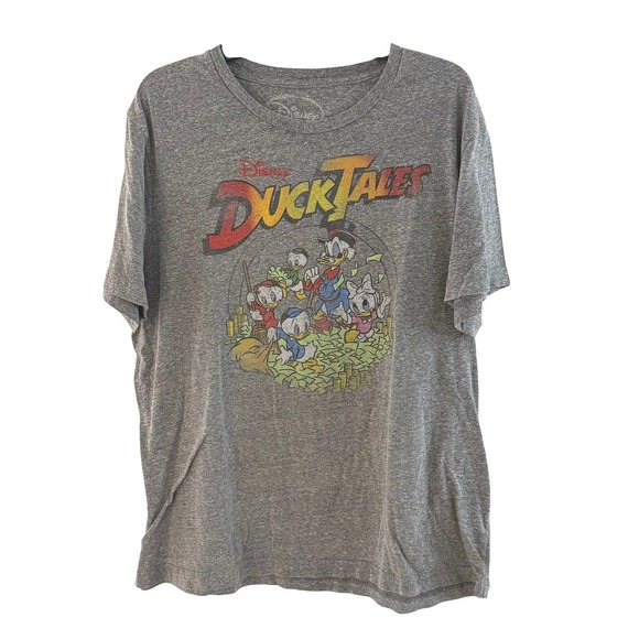 Disney Bundle DuckTales & Peter Pan T-Shirts XL Grey and Green Short Sleeve - Picture 4 of 16